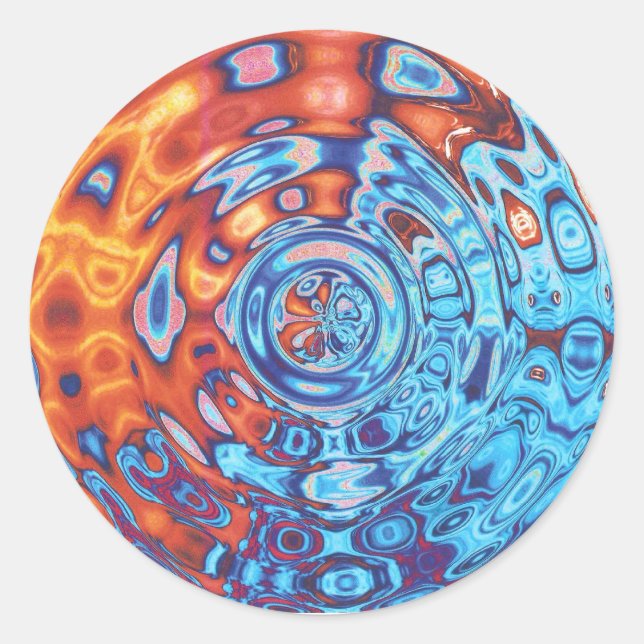 Bubbling Fire Eyes - sticker (Front)