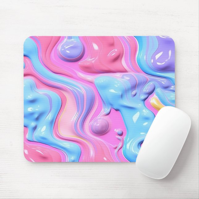 Bubbling Plastic Abstract Mouse Pad (With Mouse)