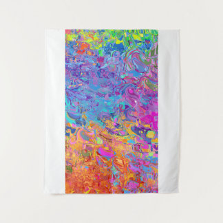 Bubbly Acid Swirls | Abstract Wall Tapestry