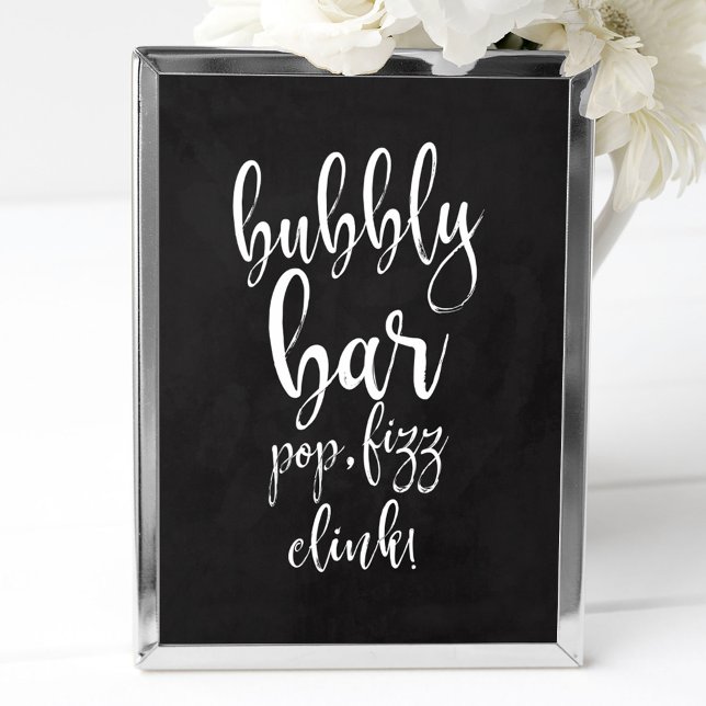 Bubbly Bar Chalkboard 8x10 Wedding Sign (Creator Uploaded)
