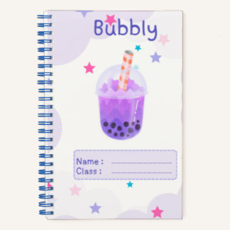 Bubbly boba notebook🧋🫧 notebook
