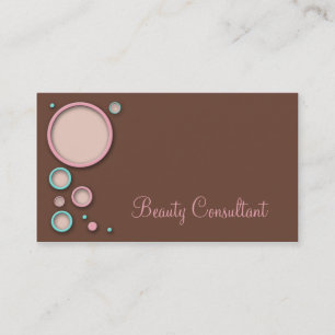 Bubbly Brown Business Cards