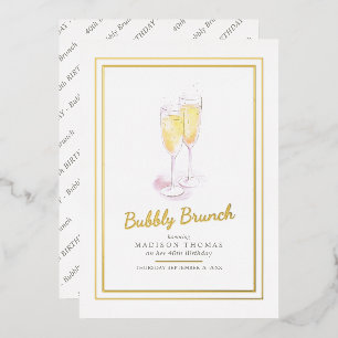 Bubbly brunch champagne bubbles event 40th