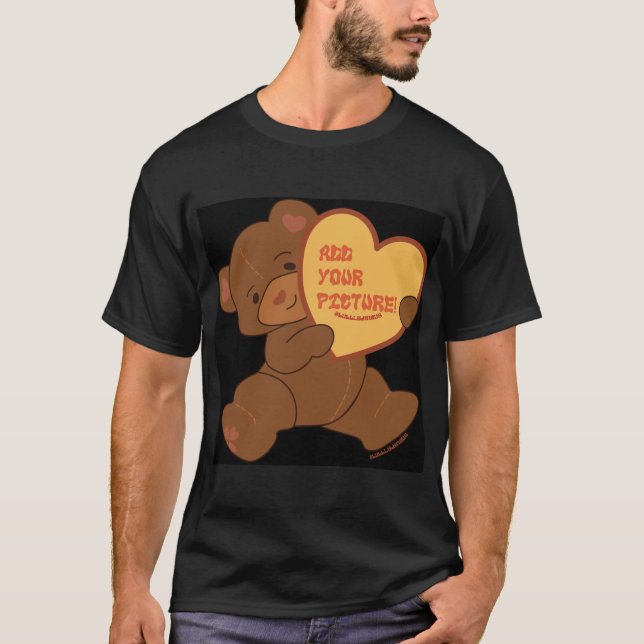 Bubbly Cute Bear Brown Colorway T-Shirt (Front)