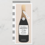 Bubbly Engagement Party Invite<br><div class="desc">Engagement party invite design by Shelby Allison featuring a faux gold foil wrapped champagne bottle that can be personalized with your text.</div>