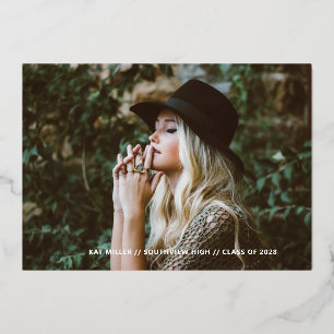 Bubbly Faire-part de graduation de Foil tendance