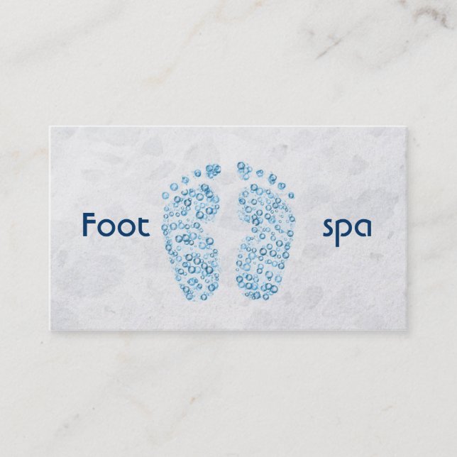 bubbly feet business card (Front)