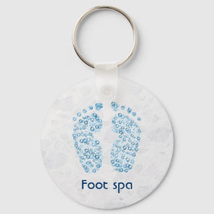 bubbly feet keychain