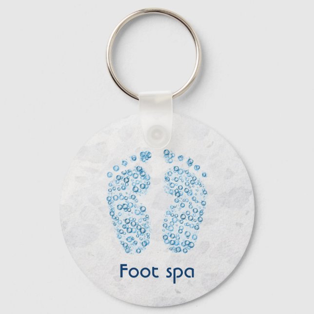 bubbly feet keychain (Front)