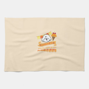 bubbly loves ice cream kitchen towel