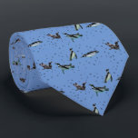 Bubbly Penguins Tie (Blue)<br><div class="desc">Humboldt Penguins</div>