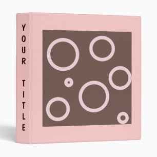 Bubbly Pink Retro Binder