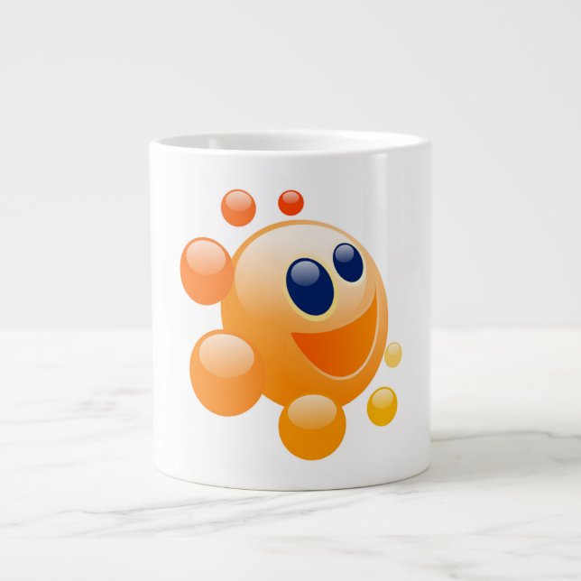 BUBBLY SUN LARGE COFFEE MUG (Front)