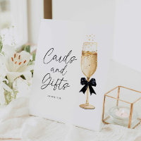Bubbly Themed Bridal Shower Cards and Gift Sign