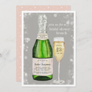 Bubbly Toast   Bridal Shower Brunch Invitation