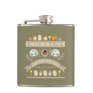 Bubbly's full belly hip flask