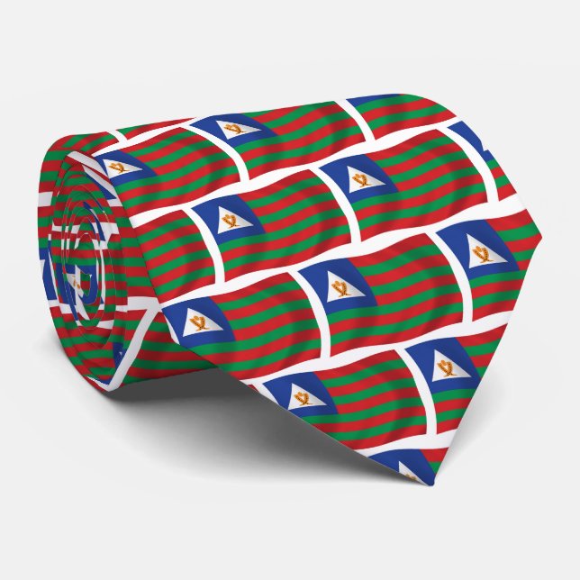 Bubi Tribal Flag Tie (Rolled)