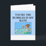 buble bath lovers holiday card<br><div class="desc">more funny desfigns in jimbuf and jimhartley galleries</div>