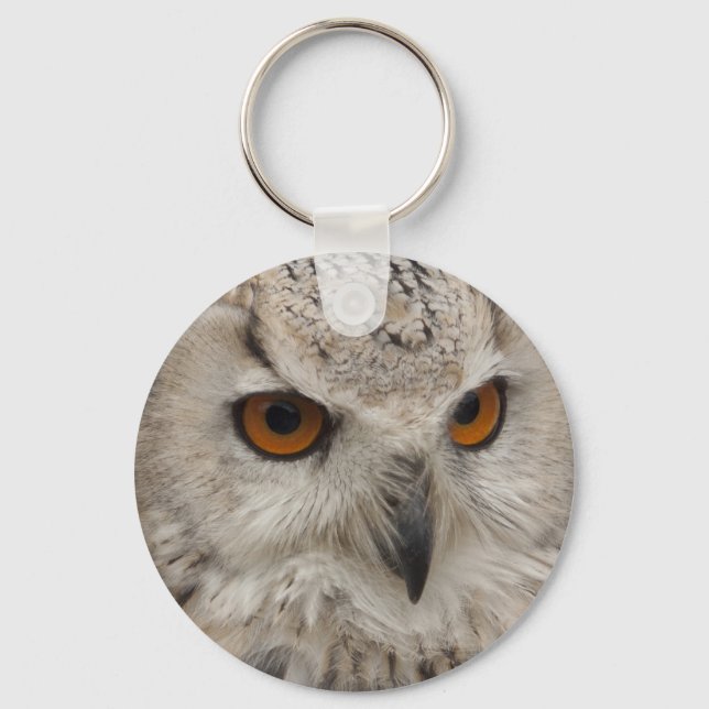 Bubo bubo sibiricus keychain (Front)