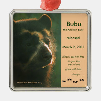 Bubu is free! metal ornament