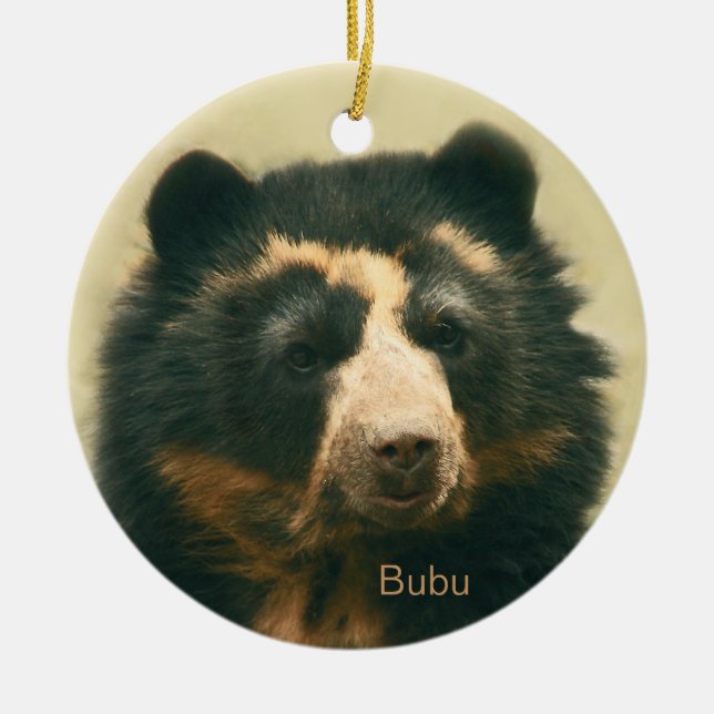 Bubu Portraits Ceramic Ornament (Front)