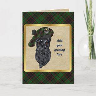 Buchan Badge & Tartan Personalized Card