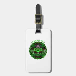 Buchan Scottish Tartan Celtic Thistle Luggage Tag