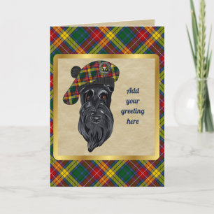 Buchanan Badge & Tartan Personalized Card