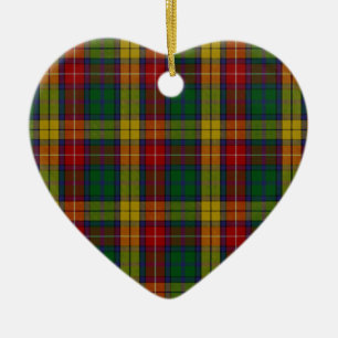 Buchanan Clan Family Tartan Ceramic Ornament