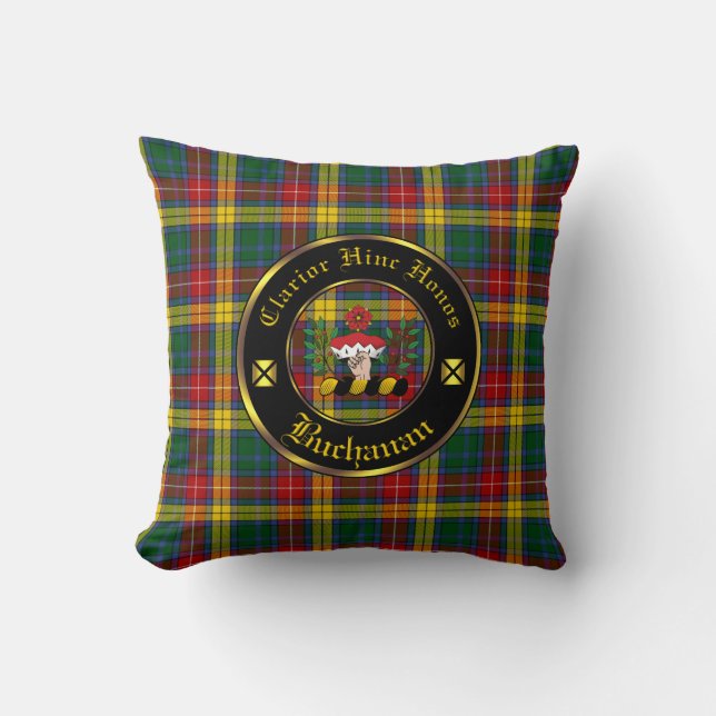 Buchanan Clan & Tartan Lance Oreillers (Recto)