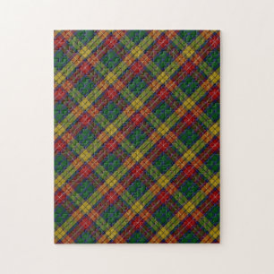 Buchanan Clan Tartan Plaid Pattern Difficult Jigsaw Puzzle