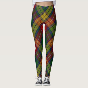 Buchanan Clan Tartan Plaid Pattern Leggings