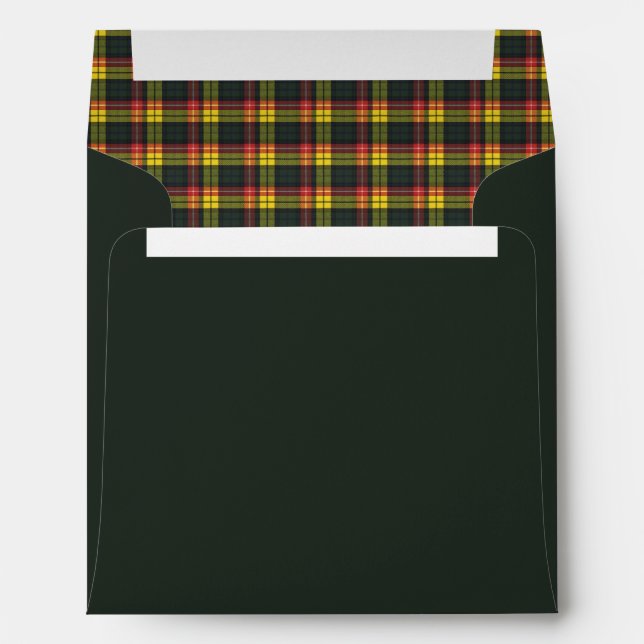 Buchanan Modern Original Scottish Tartan  Envelope (Back (Bottom))