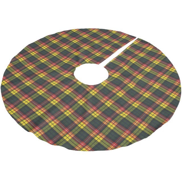 Buchanan Modern Scottish Tartan Brushed Polyester Tree Skirt (Angled)