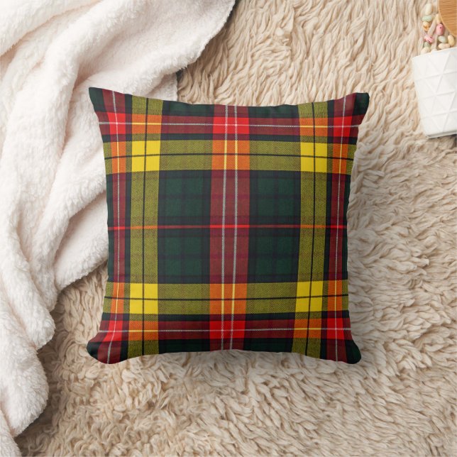 Buchanan Modern Tartan  Throw Pillow (Blanket)