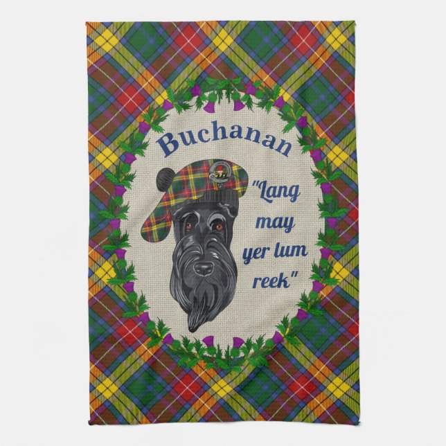 Buchanan Scottie Chien serviette de cuisine (Vertical)