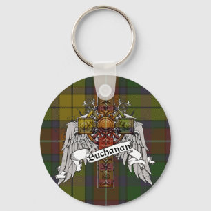 Buchanan Tartan Cross Keychain