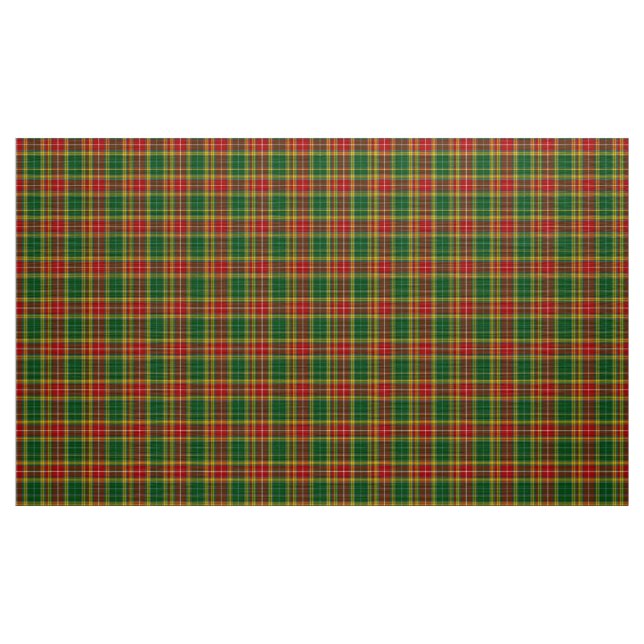 Buchanan Tartan Green Red Yellow Plaid Fabric (Yard)
