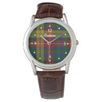 Buchanan Tartan Plaid Faced Custom Watch