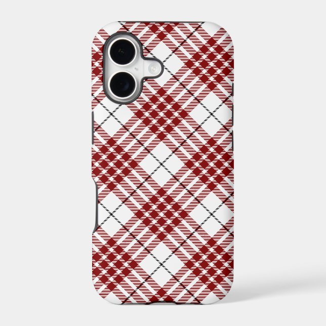 Buchanan tartan red white plaid (Back)