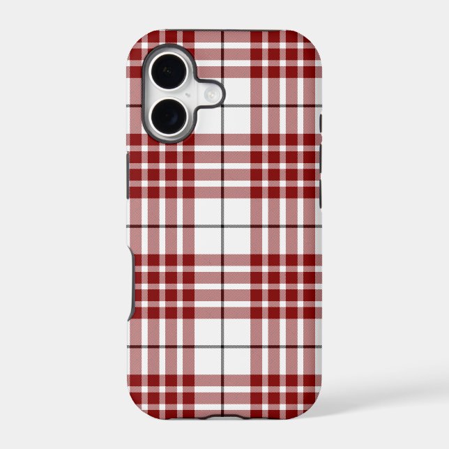 Buchanan tartan red white plaid (Back)