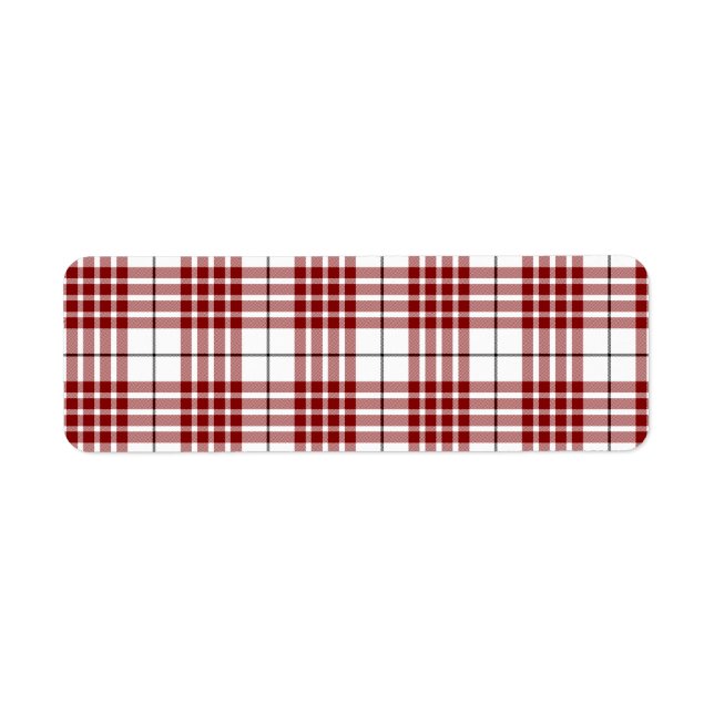 Buchanan tartan rouge blanc plaid (Devant)
