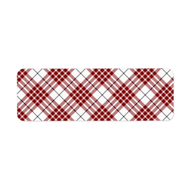 Buchanan tartan rouge blanc plaid (Devant)