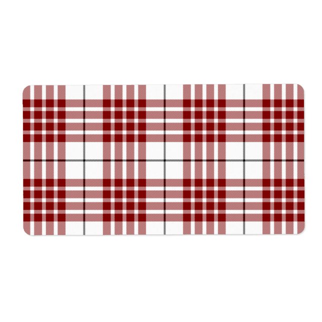 Buchanan tartan rouge blanc plaid (Devant)