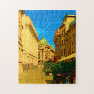 Bucharest City Digital Painting Jigsaw Puzzle