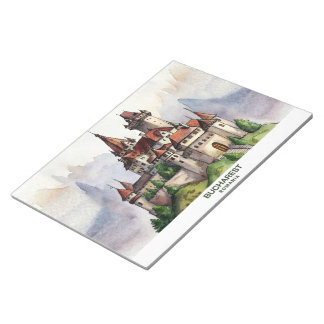 Bucharest Romania | Old Town Watercolor Art Notepad