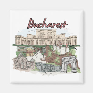 Bucharest - Romania.png Magnet