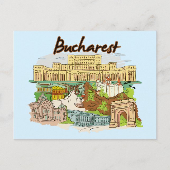Bucharest, Romania Postcard (Front)