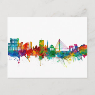 Bucharest Romania Skyline Postcard