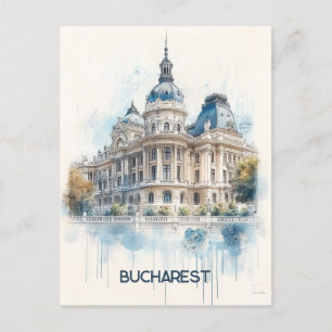 Bucharest Romania Travel Postcard